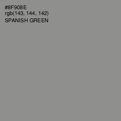 #8F908E - Spanish Green Color Image