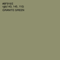 #8F916E - Granite Green Color Image