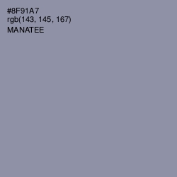 #8F91A7 - Manatee Color Image