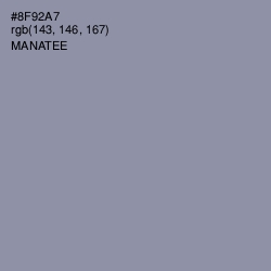 #8F92A7 - Manatee Color Image