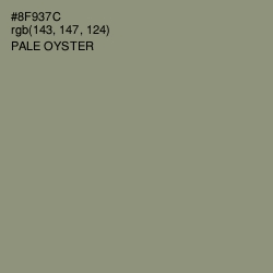 #8F937C - Pale Oyster Color Image
