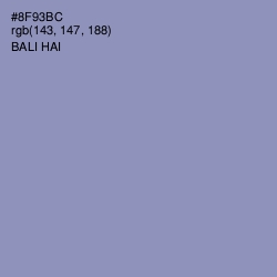 #8F93BC - Bali Hai Color Image