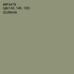 #8F9478 - Gurkha Color Image