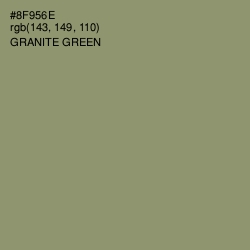 #8F956E - Granite Green Color Image