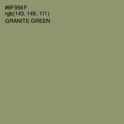 #8F956F - Granite Green Color Image