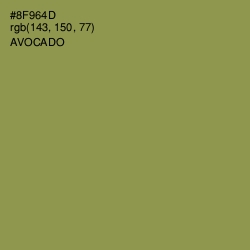 #8F964D - Avocado Color Image
