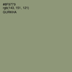 #8F9779 - Gurkha Color Image