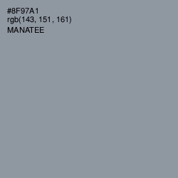 #8F97A1 - Manatee Color Image