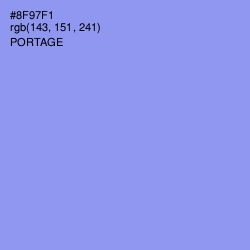 #8F97F1 - Portage Color Image