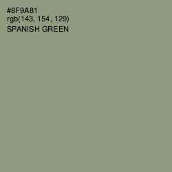 #8F9A81 - Spanish Green Color Image
