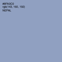 #8FA0C0 - Nepal Color Image