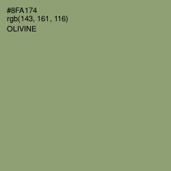 #8FA174 - Olivine Color Image