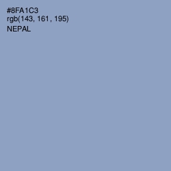 #8FA1C3 - Nepal Color Image