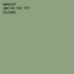 #8FA27F - Olivine Color Image