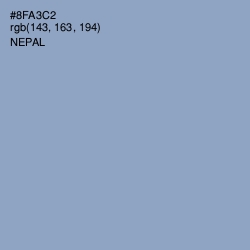 #8FA3C2 - Nepal Color Image