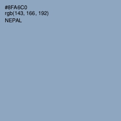 #8FA6C0 - Nepal Color Image