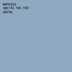 #8FA9C0 - Nepal Color Image