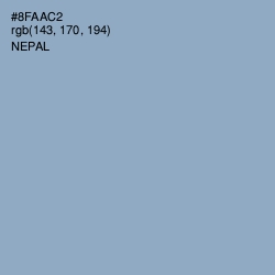 #8FAAC2 - Nepal Color Image