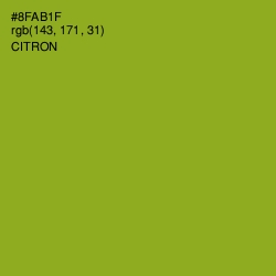 #8FAB1F - Citron Color Image