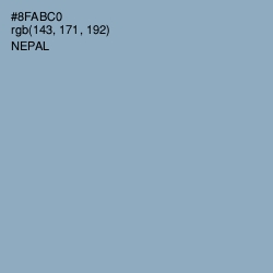 #8FABC0 - Nepal Color Image