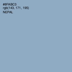 #8FABC3 - Nepal Color Image