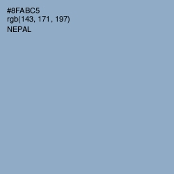 #8FABC5 - Nepal Color Image