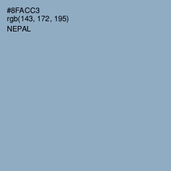 #8FACC3 - Nepal Color Image