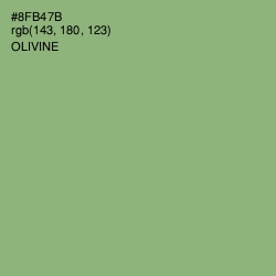 #8FB47B - Olivine Color Image
