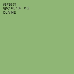 #8FB674 - Olivine Color Image