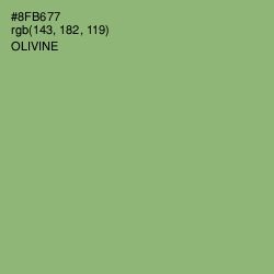 #8FB677 - Olivine Color Image