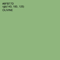 #8FB77D - Olivine Color Image