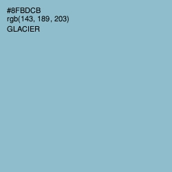 #8FBDCB - Glacier Color Image