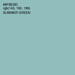 #8FBEBD - Summer Green Color Image