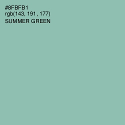 #8FBFB1 - Summer Green Color Image