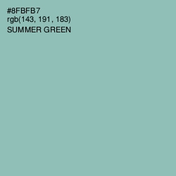 #8FBFB7 - Summer Green Color Image