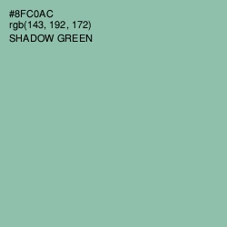 #8FC0AC - Shadow Green Color Image