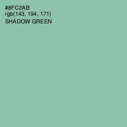 #8FC2AB - Shadow Green Color Image