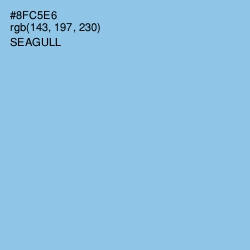 #8FC5E6 - Seagull Color Image