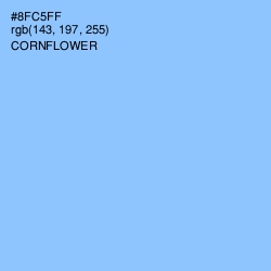 #8FC5FF - Cornflower Color Image