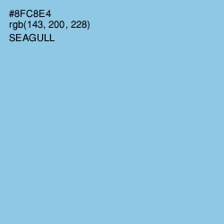 #8FC8E4 - Seagull Color Image