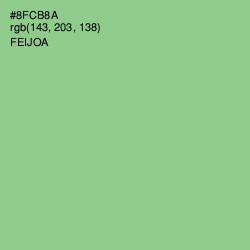 #8FCB8A - Feijoa Color Image