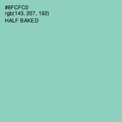 #8FCFC0 - Half Baked Color Image