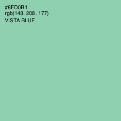 #8FD0B1 - Vista Blue Color Image