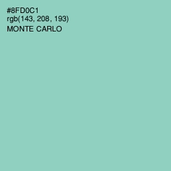 #8FD0C1 - Monte Carlo Color Image