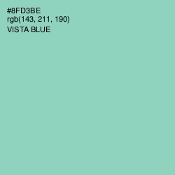 #8FD3BE - Vista Blue Color Image