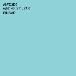 #8FD3D9 - Sinbad Color Image