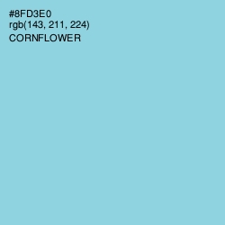 #8FD3E0 - Cornflower Color Image