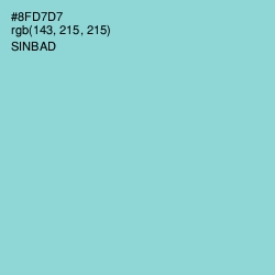 #8FD7D7 - Sinbad Color Image