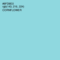 #8FD8E0 - Cornflower Color Image
