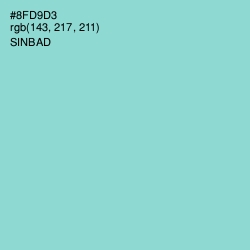 #8FD9D3 - Sinbad Color Image